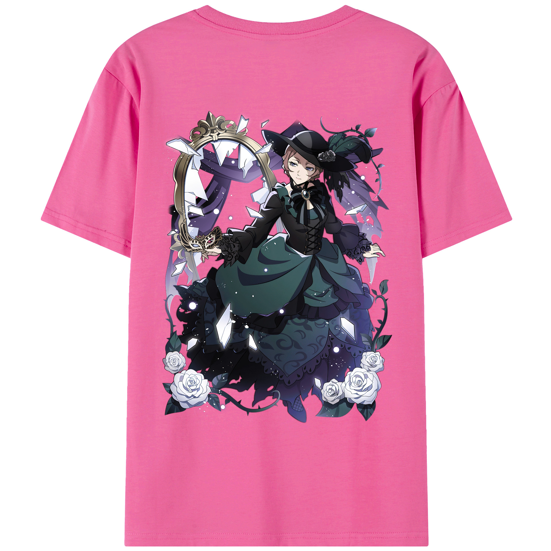 （画像用） 文豪ストレイドッグス Bungo Stray Dogs レディース半袖Tシャツ(バックプリント)